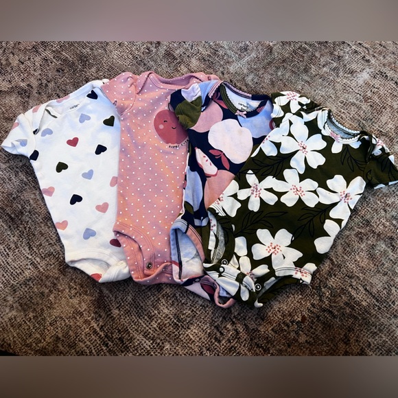 Carter's Other - Carter’s 3 Month 4 Piece Short Sleeve Onesie Bundle
